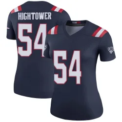 New England Patriots Women's Legend Navy Color Rush Jersey (54 Dont'a Hightower)