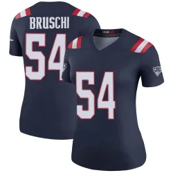 New England Patriots Women's Legend Navy Color Rush Jersey (54 Tedy Bruschi)