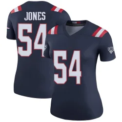 New England Patriots Women's Legend Navy Color Rush Jersey (54 Truman Jones)