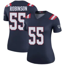 New England Patriots Women's Legend Navy Color Rush Jersey (55 Tyrese Robinson)