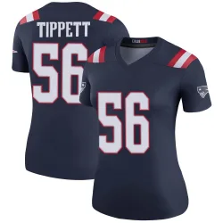 New England Patriots Women's Legend Navy Color Rush Jersey (56 Andre Tippett)