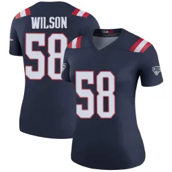 New England Patriots Women's Legend Navy Color Rush Jersey (58 Jared Wilson)