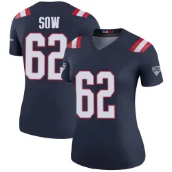 New England Patriots Women's Legend Navy Color Rush Jersey (62 Sidy Sow)