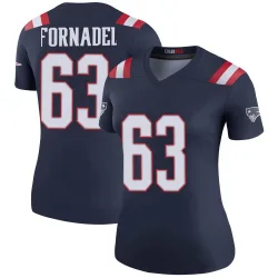 New England Patriots Women's Legend Navy Color Rush Jersey (63 Liam Fornadel)