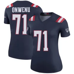 New England Patriots Women's Legend Navy Color Rush Jersey (71 Mike Onwenu)