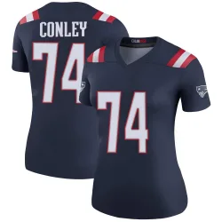 New England Patriots Women's Legend Navy Color Rush Jersey (74 Jack Conley)