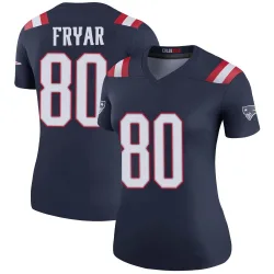 New England Patriots Women's Legend Navy Color Rush Jersey (80 Irving Fryar)