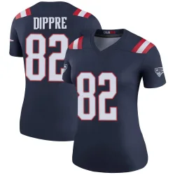 New England Patriots Women's Legend Navy Color Rush Jersey (82 CJ Dippre)