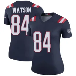 New England Patriots Women's Legend Navy Color Rush Jersey (84 Benjamin Watson)