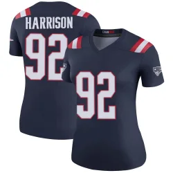 New England Patriots Women's Legend Navy Color Rush Jersey (92 James Harrison)