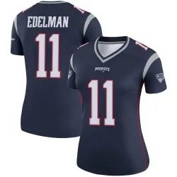 New England Patriots Women's Legend Navy Jersey (11 Julian Edelman)