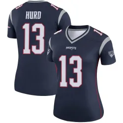 New England Patriots Women's Legend Navy Jersey (13 Jalen Hurd)