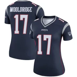 New England Patriots Women's Legend Navy Jersey (17 Ben Wooldridge)