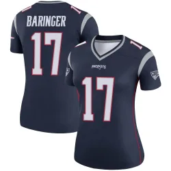 New England Patriots Women's Legend Navy Jersey (17 Bryce Baringer)