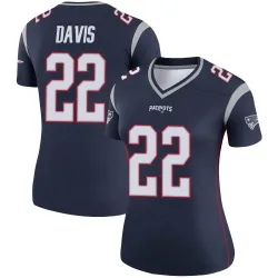 New England Patriots Women's Legend Navy Jersey (22 Cody Davis)