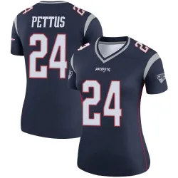 New England Patriots Women's Legend Navy Jersey (24 Dell Pettus)