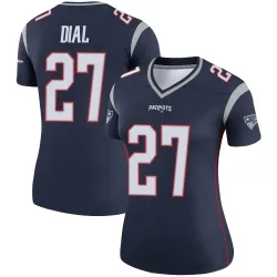 New England Patriots Women's Legend Navy Jersey (27 Marcellas Dial Jr.)