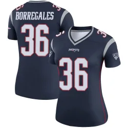 New England Patriots Women's Legend Navy Jersey (36 Andy Borregales)