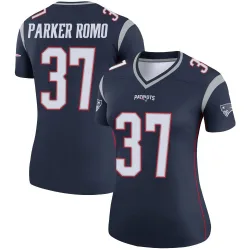 New England Patriots Women's Legend Navy Jersey (37 John Parker Romo)