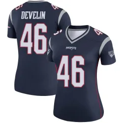 New England Patriots Women's Legend Navy Jersey (46 James Develin)