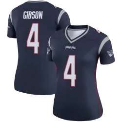 New England Patriots Women's Legend Navy Jersey (4 Antonio Gibson)