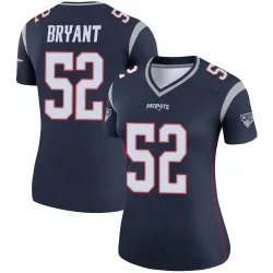 New England Patriots Women's Legend Navy Jersey (52 Marcus Bryant)