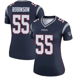 New England Patriots Women's Legend Navy Jersey (55 Tyrese Robinson)