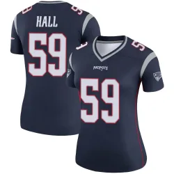 New England Patriots Women's Legend Navy Jersey (59 Terez Hall)