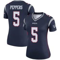 New England Patriots Women's Legend Navy Jersey (5 Jabrill Peppers)
