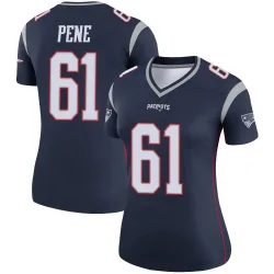 New England Patriots Women's Legend Navy Jersey (61 Wilfried Pene)