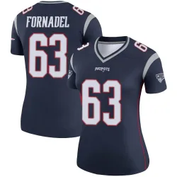 New England Patriots Women's Legend Navy Jersey (63 Liam Fornadel)