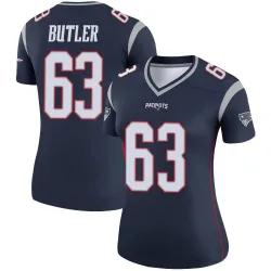 New England Patriots Women's Legend Navy Jersey (63 Mehki Butler)