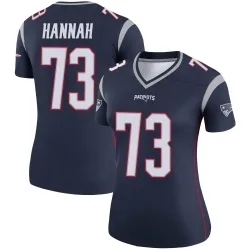 New England Patriots Women's Legend Navy Jersey (73 John Hannah)