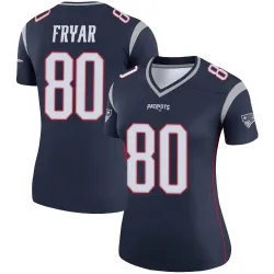New England Patriots Women's Legend Navy Jersey (80 Irving Fryar)