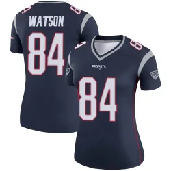 New England Patriots Women's Legend Navy Jersey (84 Benjamin Watson)