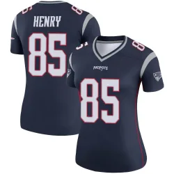 New England Patriots Women's Legend Navy Jersey (85 Hunter Henry)