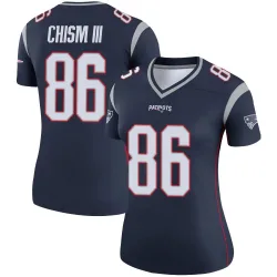 New England Patriots Women's Legend Navy Jersey (86 Efton Chism III)