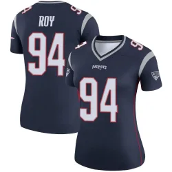 New England Patriots Women's Legend Navy Jersey (94 Jaquelin Roy)