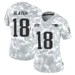 New England Patriots Women's Limited Arctic Camo 2024 Salute to Service Jersey (18 Matthew Slater)