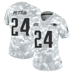 New England Patriots Women's Limited Arctic Camo 2024 Salute to Service Jersey (24 Dell Pettus)