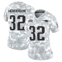 New England Patriots Women's Limited Arctic Camo 2024 Salute to Service Jersey (32 TreVeyon Henderson)