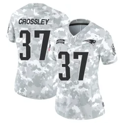 New England Patriots Women's Limited Arctic Camo 2024 Salute to Service Jersey (37 Brandon Crossley)