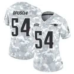 New England Patriots Women's Limited Arctic Camo 2024 Salute to Service Jersey (54 Tedy Bruschi)
