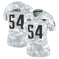 New England Patriots Women's Limited Arctic Camo 2024 Salute to Service Jersey (54 Truman Jones)