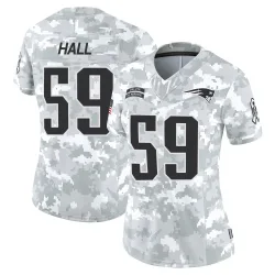 New England Patriots Women's Limited Arctic Camo 2024 Salute to Service Jersey (59 Terez Hall)