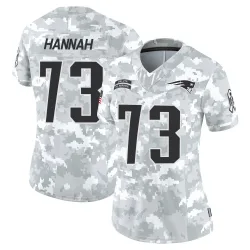 New England Patriots Women's Limited Arctic Camo 2024 Salute to Service Jersey (73 John Hannah)