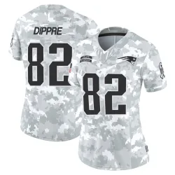 New England Patriots Women's Limited Arctic Camo 2024 Salute to Service Jersey (82 CJ Dippre)