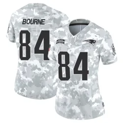 New England Patriots Women's Limited Arctic Camo 2024 Salute to Service Jersey (84 Kendrick Bourne)