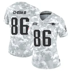 New England Patriots Women's Limited Arctic Camo 2024 Salute to Service Jersey (86 Efton Chism III)
