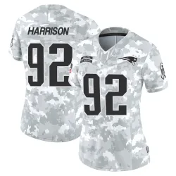 New England Patriots Women's Limited Arctic Camo 2024 Salute to Service Jersey (92 James Harrison)